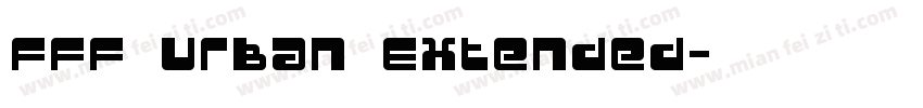 FFF Urban Extended字体转换